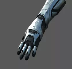 Gloves Scifi combat military fantasy  Low-poly  3D model