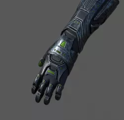 Gloves Scifi military combat soldier armor  Low-poly  3D model