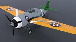 GRUMMAN F4F-3 WILDCAT 41F4 3D model