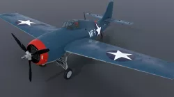 GRUMMAN F4F-3 WILDCAT MF1 3D model