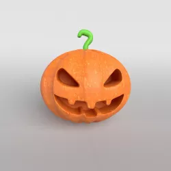 Halloween Pumpkin v1 001 Low-poly  3D model