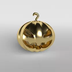 Halloween Pumpkin v1 003 Low-poly  3D model