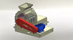 HAMMER MILL - WITH PULLEY 3D model
