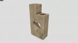 Heart Tea Light Holder Low-poly  3D model