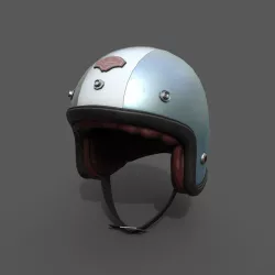 Helmet racer Generic sport scifi human Low-poly  3D model