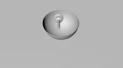 honey spoon with bowl  3D model