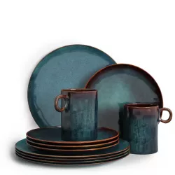 Indigo Organic Reactive Dinnerware 3D model