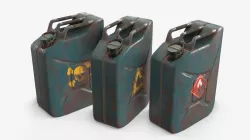 Jerrycan Asset 01 Low-poly  3D model