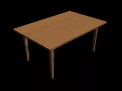 kitchen table Low-poly  3D model