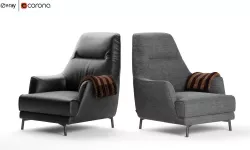 Leyra Armchair Natuzzi Italia 3D model