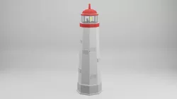 Lighthouse Low-poly  3D model