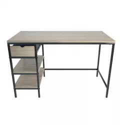 Longisland Industrial Wooden Desk 3D model
