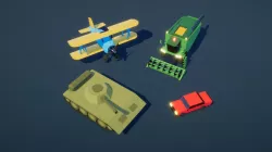 Low Poly Art Vehicles Low-poly  3D model