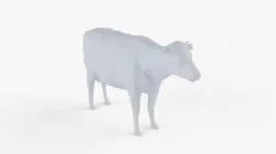 Low Poly Cow Low-poly  3D model