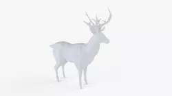 Low Poly Deer Low-poly  3D model