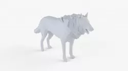 Low Poly Wolf Low-poly  3D model