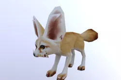 Low Polygon Fox Low-poly  3D model