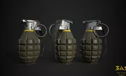 Lowpoly Grenade Low-poly  3D model