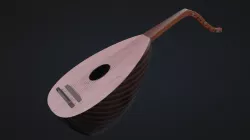 Lute Instrument 3D model