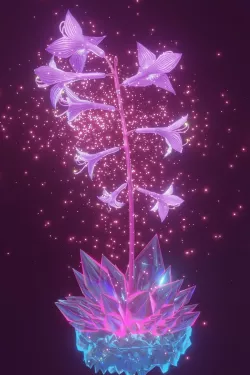 magical flower Low-poly  3D model