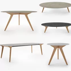 Manutti Torsa Tables Collection 3D model
