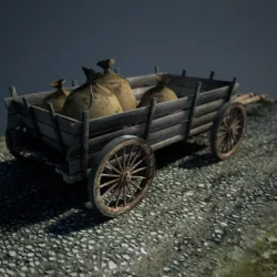 Medieval Cart 3D model