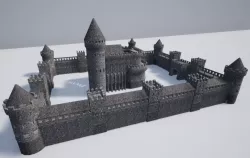 Medieval castle 3D model