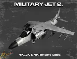 MILITARY JET 1 Low-poly  3D model