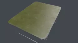 Military metal table Low-poly  3D model