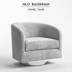Milo Baughman - Swivel Chair model 3D model