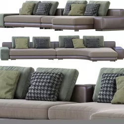 Minotti Daniels Sofa  3D model