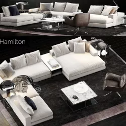 Minotti Hamilton Sofa 3D model