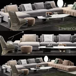 Minotti Lawrence Sofa 3D model