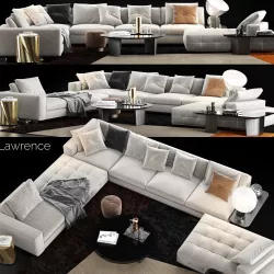 Minotti Lawrence Sofa 3D model