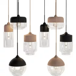 Modern Black Ceiling Lights 3D model