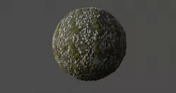 Mossy River Stones Ground Material Texture