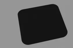 Mouse Pad 3D Model Low-poly  3D model