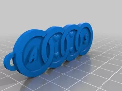 My Customized Audi Car KeyChain