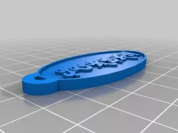 My Customized Oval Keychain alba