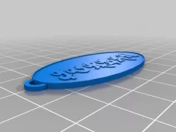 My Customized Oval Keychain