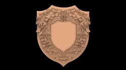 Nature medallion 3d stl models for artcam and aspire 3D model