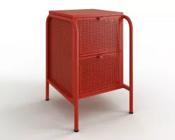 NIKKEBY 2 drawer chest red Low-poly  3D model