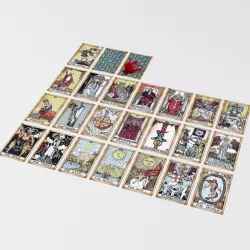 Old Tarot Cards - Major Arcana - Tinted Low-poly  3D model