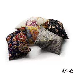 Oriental pillows 3D model