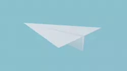 Paper Plane  Low-poly  3D model