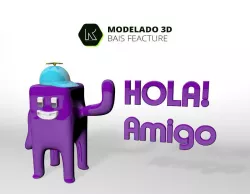 Personaje cuadrupedo 3D model