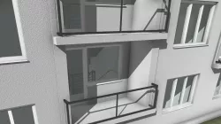 Prefabricated apartment building system T06B 3D model