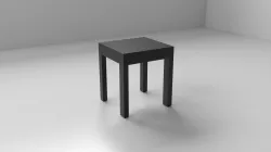 Rectangle Desk 3D model