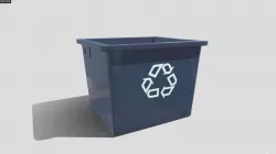 Recycle Box Low-poly  3D model