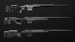 Remington 700 Sniper Rifle Low-poly  3D model